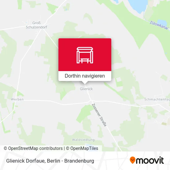 Glienick Dorfaue Karte