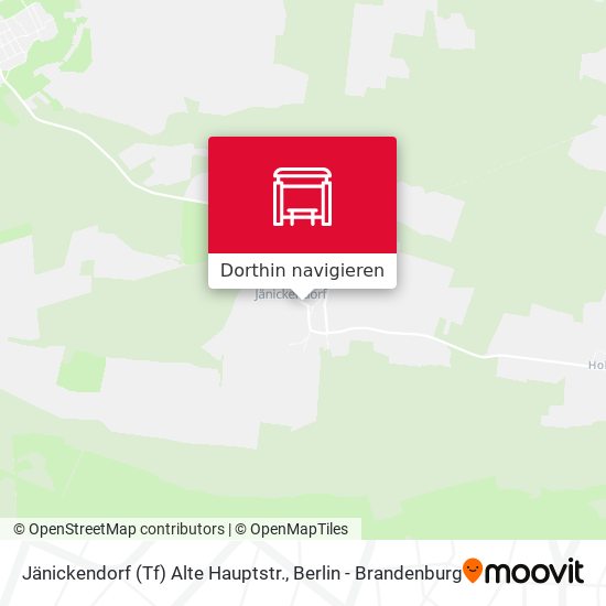Jänickendorf (Tf) Alte Hauptstr. Karte