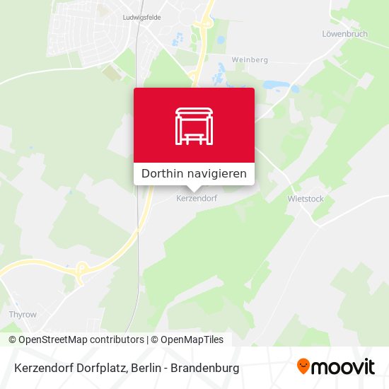 Kerzendorf Dorfplatz Karte