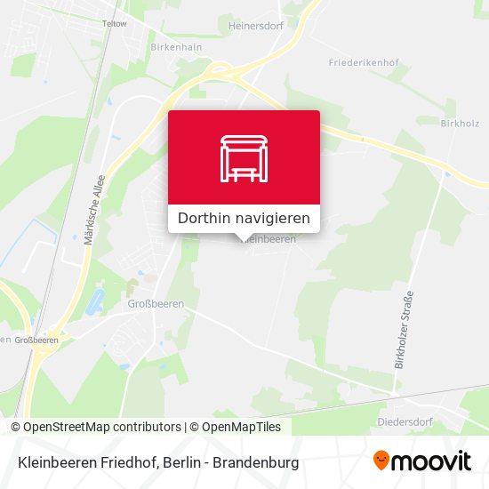 Kleinbeeren Friedhof Karte