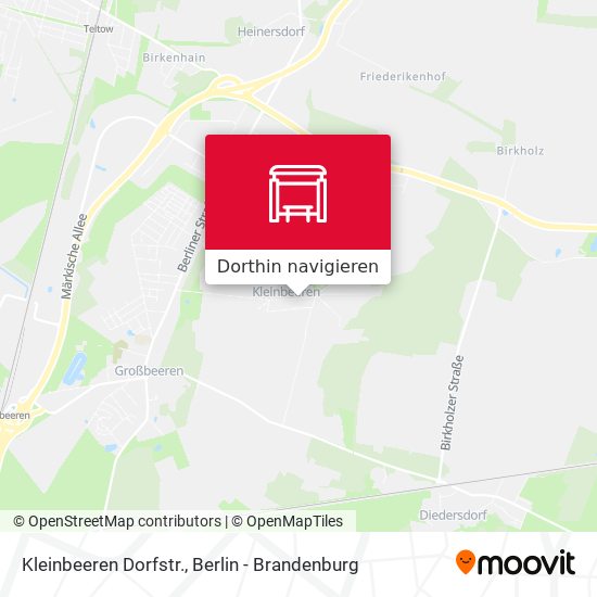 Kleinbeeren Dorfstr. Karte