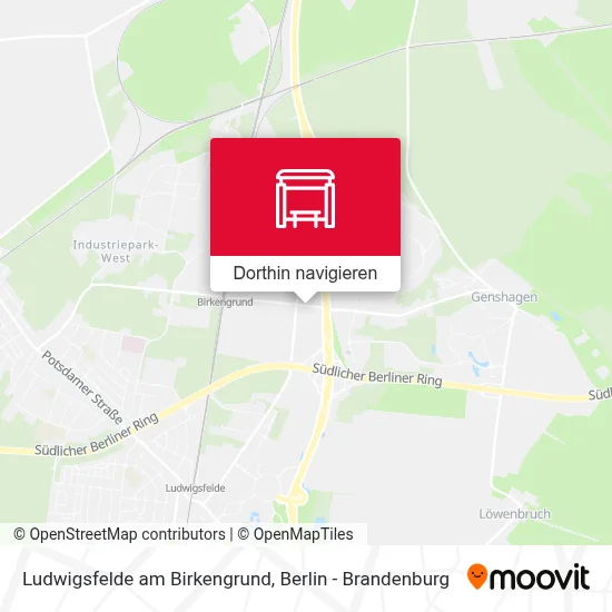 Ludwigsfelde am Birkengrund Karte