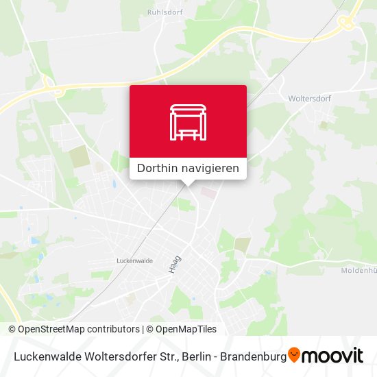 Luckenwalde Woltersdorfer Str. Karte