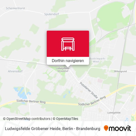 Ludwigsfelde Gröbener Heide Karte