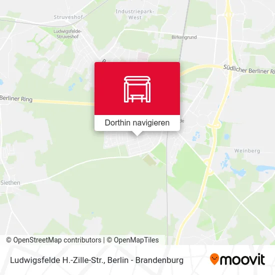 Ludwigsfelde H.-Zille-Str. Karte