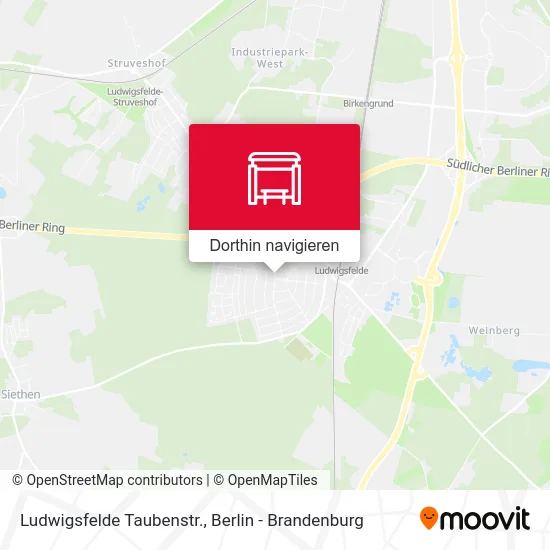 Ludwigsfelde Taubenstr. Karte