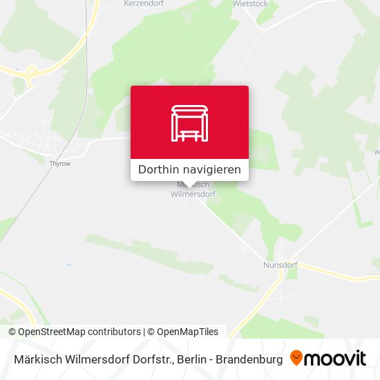 Märkisch Wilmersdorf Dorfstr. Karte