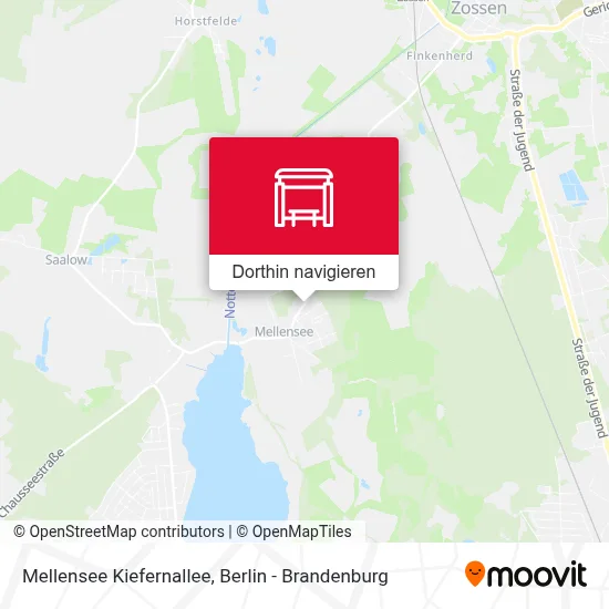 Mellensee Kiefernallee Karte