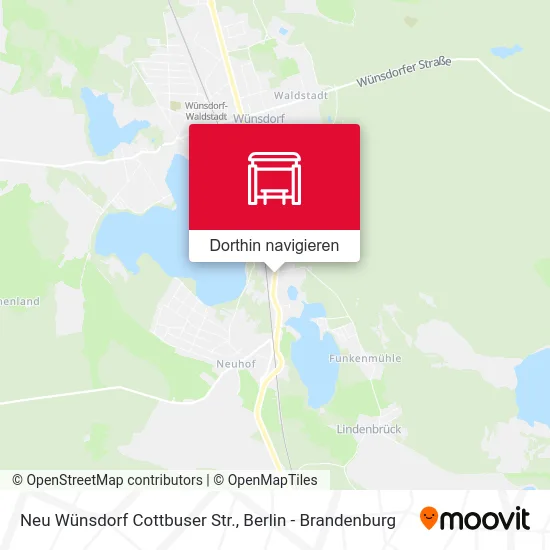 Neu Wünsdorf Cottbuser Str. Karte