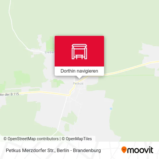 Petkus Merzdorfer Str. Karte