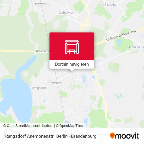Rangsdorf Anemonenstr. Karte
