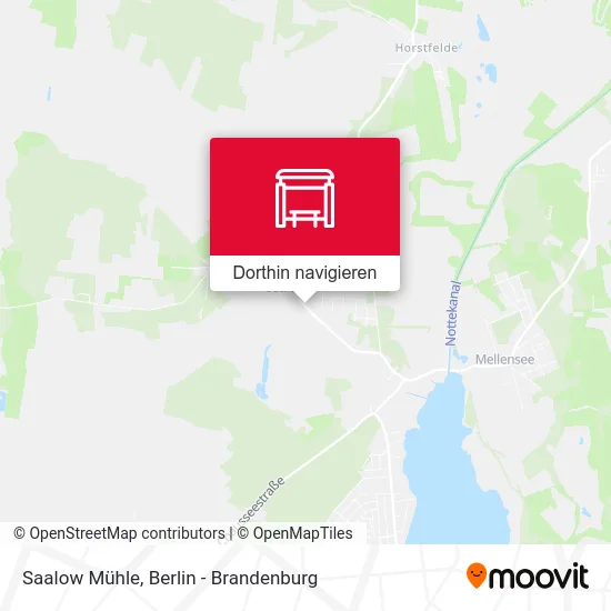 Saalow Mühle Karte