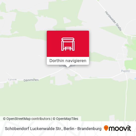 Schöbendorf Luckenwalde Str. Karte