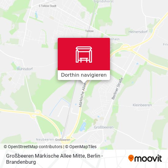 Großbeeren Märkische Allee Mitte Karte