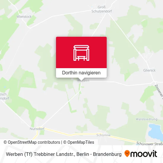 Werben (Tf) Trebbiner Landstr. Karte