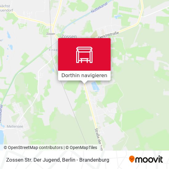 Zossen Str. Der Jugend Karte