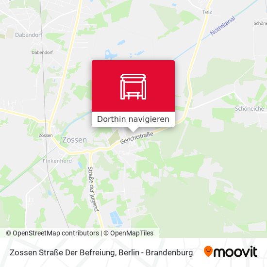 Zossen Straße Der Befreiung Karte