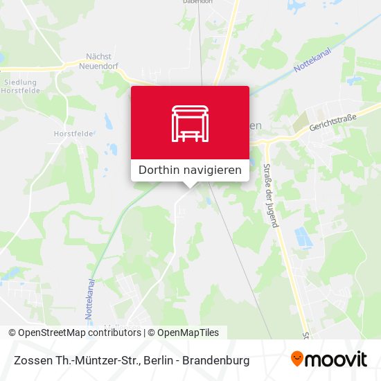 Zossen Th.-Müntzer-Str. Karte