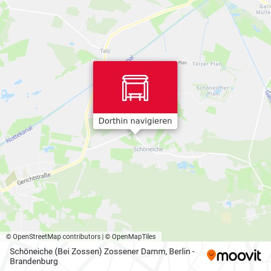 Schöneiche (Bei Zossen) Zossener Damm Karte