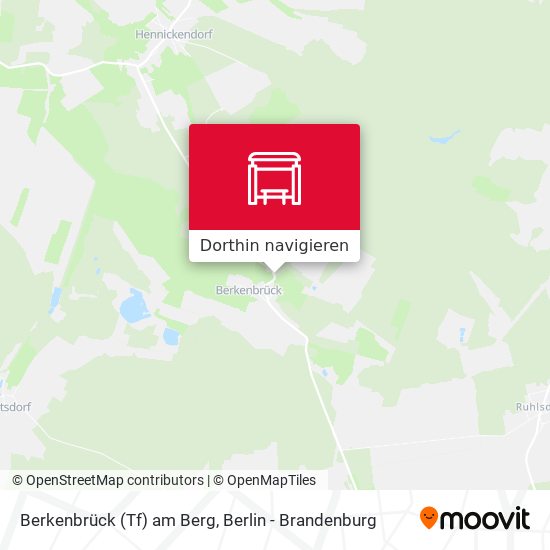 Berkenbrück (Tf) am Berg Karte