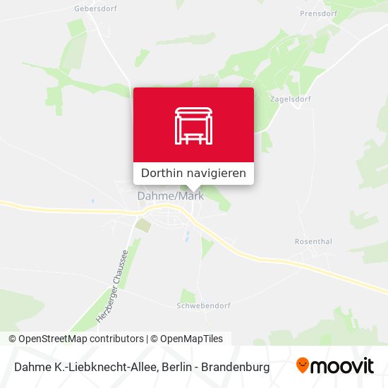 Dahme K.-Liebknecht-Allee Karte