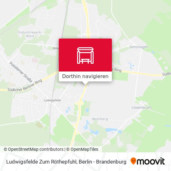 Ludwigsfelde Zum Röthepfuhl Karte
