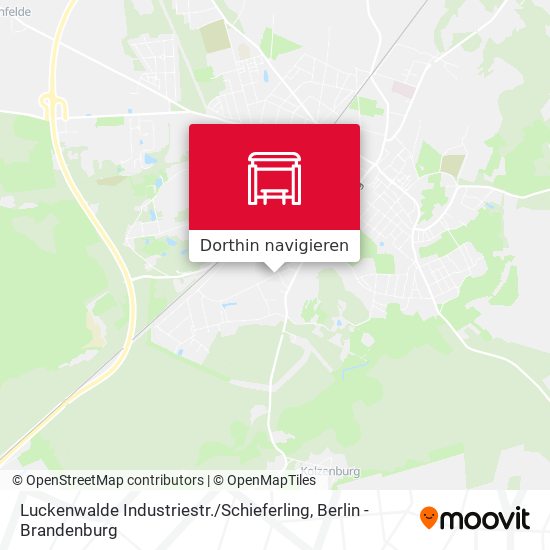 Luckenwalde Industriestr. / Schieferling Karte