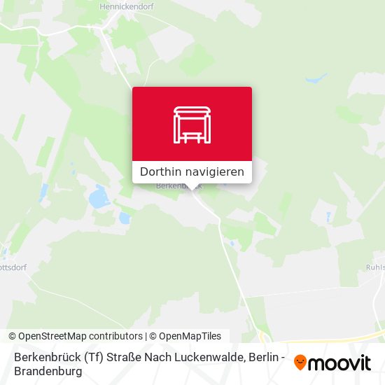 Berkenbrück (Tf) Straße Nach Luckenwalde Karte