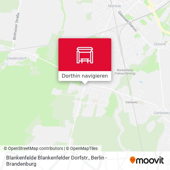 Blankenfelde Blankenfelder Dorfstr. Karte