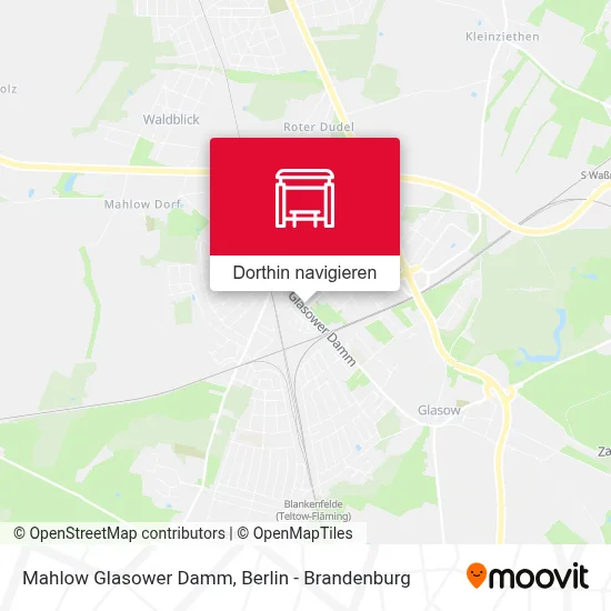 Mahlow Glasower Damm Karte