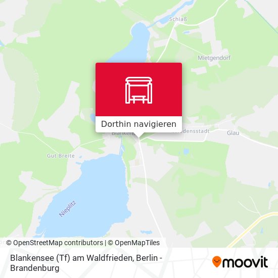 Blankensee (Tf) am Waldfrieden Karte