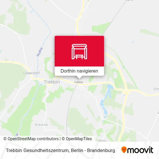 Trebbin Gesundheitszentrum Karte