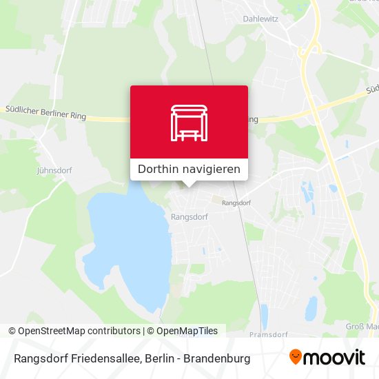 Rangsdorf Friedensallee Karte
