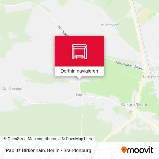 Paplitz Birkenhain Karte