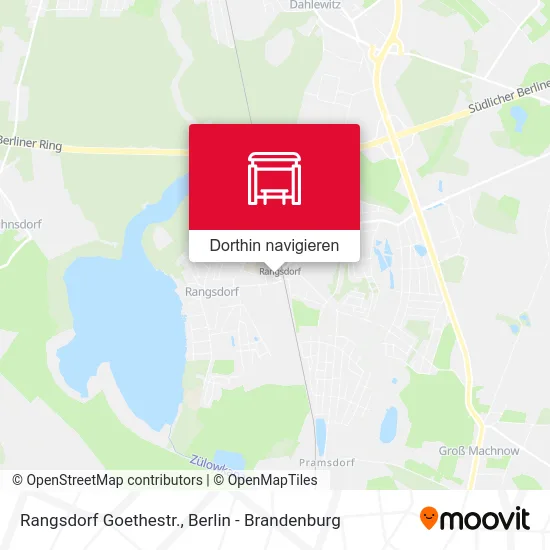 Rangsdorf Goethestr. Karte