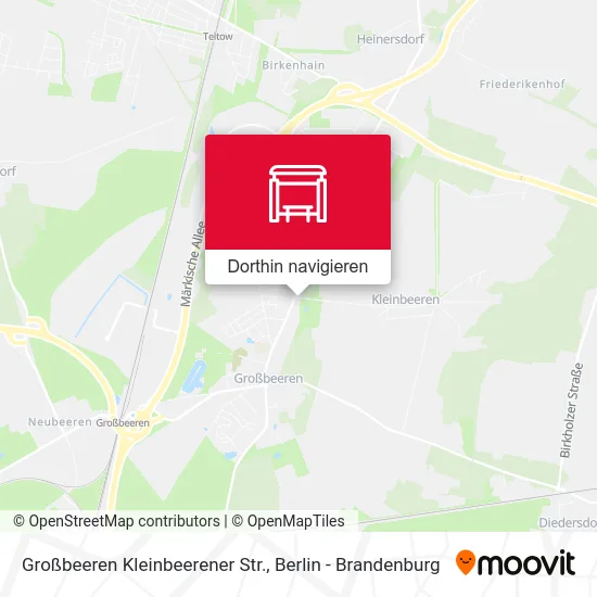 Großbeeren Kleinbeerener Str. Karte