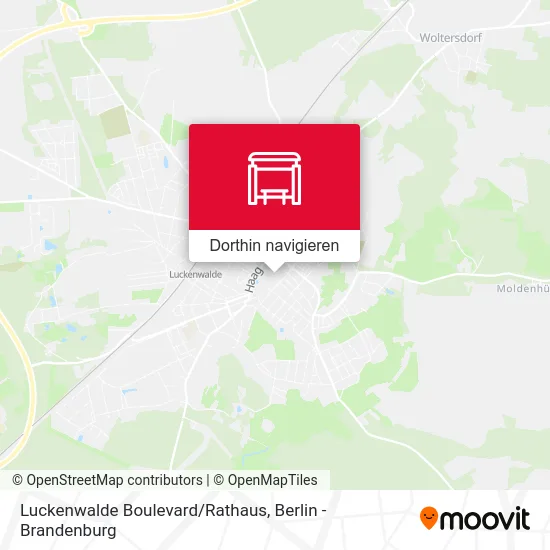 Luckenwalde Boulevard/Rathaus Karte