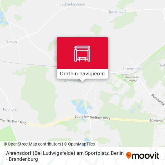 Ahrensdorf (Bei Ludwigsfelde) am Sportplatz Karte