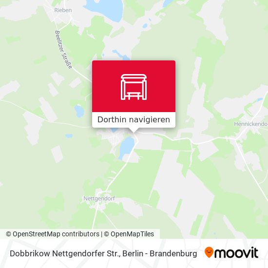 Dobbrikow Nettgendorfer Str. Karte