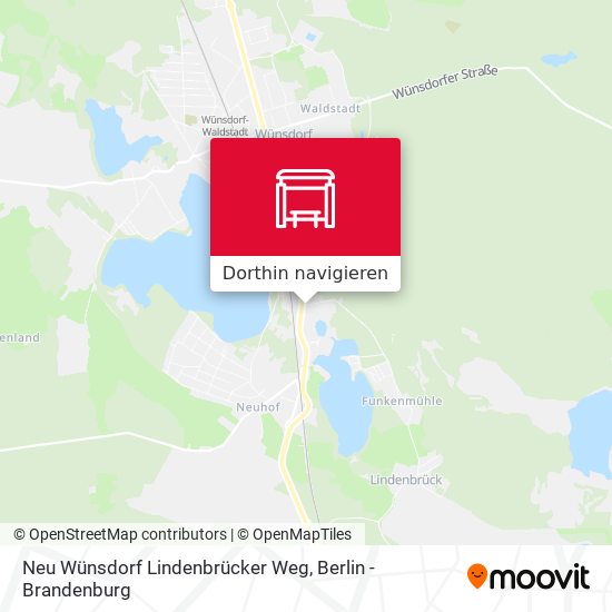 Neu Wünsdorf Lindenbrücker Weg Karte