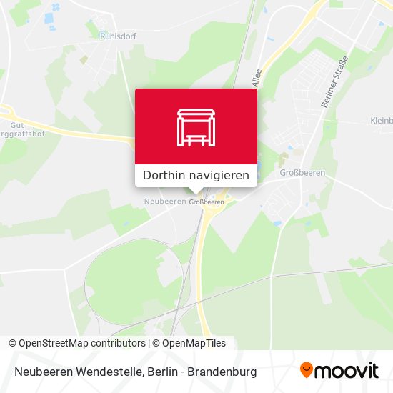 Neubeeren Wendestelle Karte