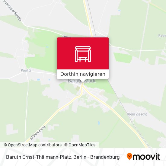 Baruth Ernst-Thälmann-Platz Karte