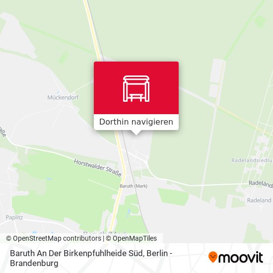 Baruth An Der Birkenpfuhlheide Süd Karte