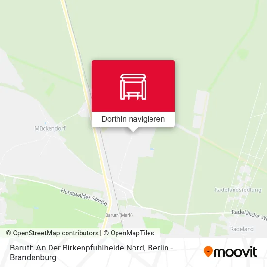 Baruth An Der Birkenpfuhlheide Nord Karte