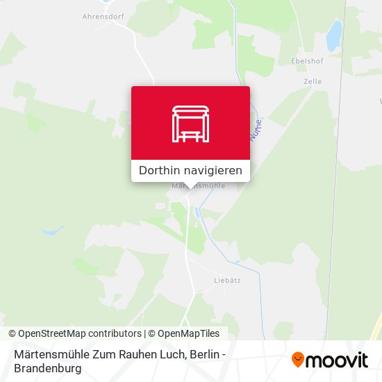 Märtensmühle Zum Rauhen Luch Karte