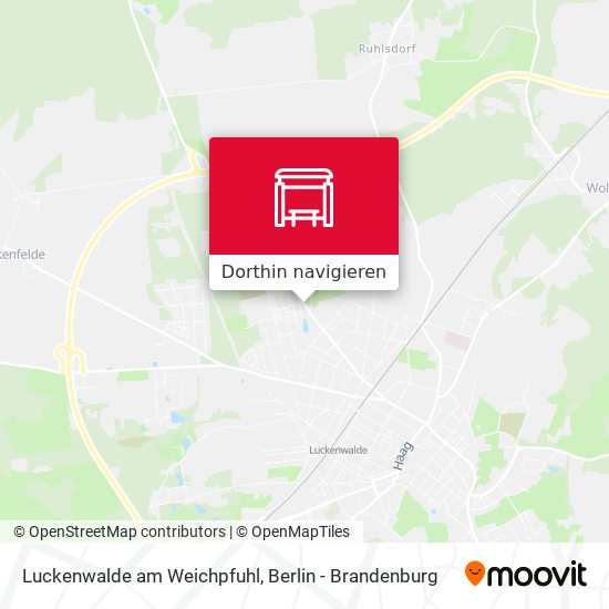 Luckenwalde am Weichpfuhl Karte