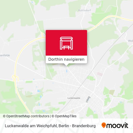 Luckenwalde am Weichpfuhl Karte