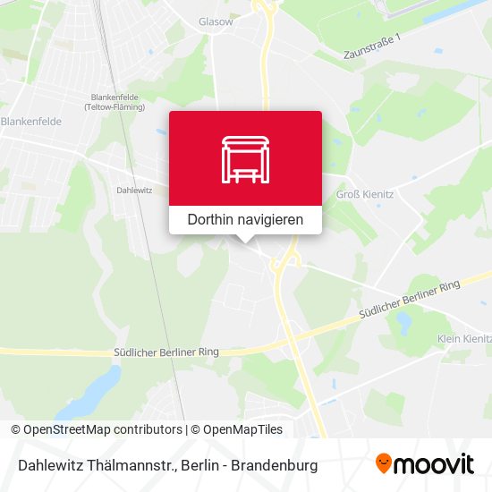 Dahlewitz Thälmannstr. Karte