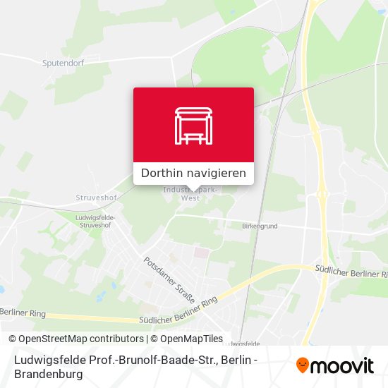 Ludwigsfelde Prof.-Brunolf-Baade-Str. Karte