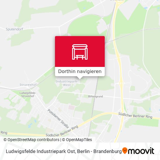 Ludwigsfelde Industriepark Ost Karte